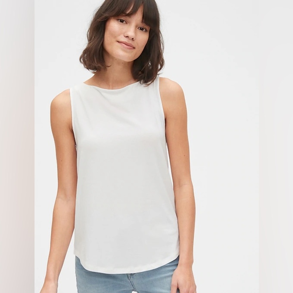 GAP Classic White Tank Top